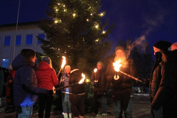 Fakler - Julegrantenning 2010